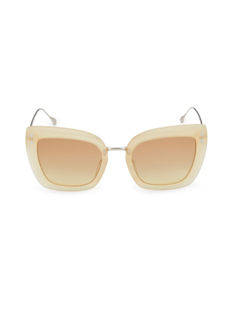 Квадратные солнцезащитные очки «кошачий глаз» 53 мм Isabel Marant, желтый