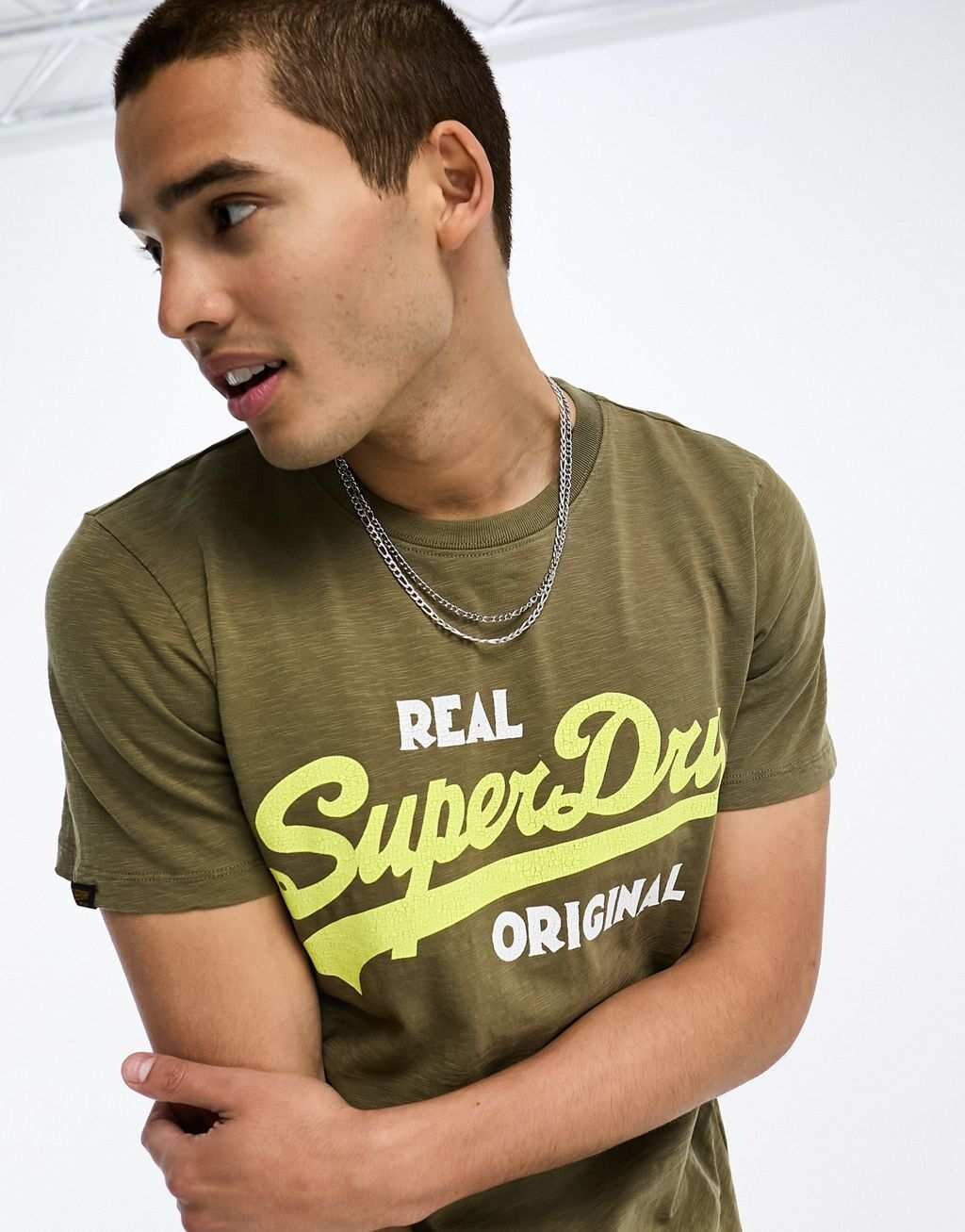 

Оливковая футболка Vintage Vintage Superdry, Зеленый