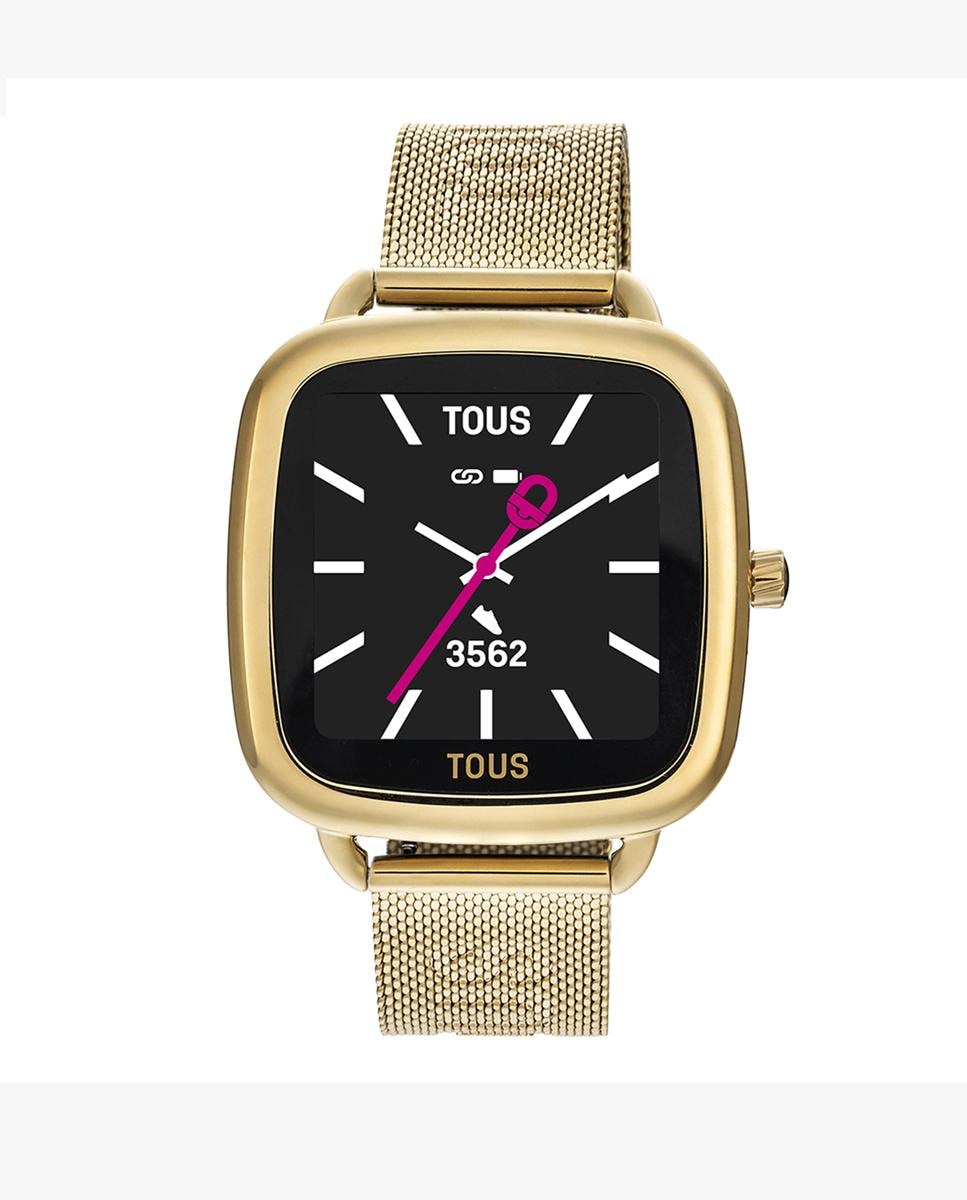 Умные часы D-Connec с золотым стальным браслетом IPG Tous, золотой