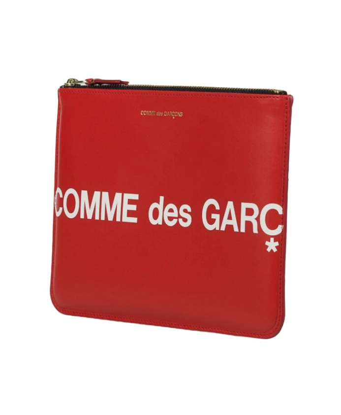 

Монохромный кошелек клатч Comme Des Garçons, красный