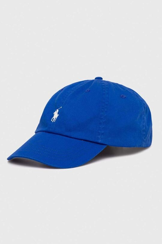 

Хлопковая бейсболка Polo Ralph Lauren, синий