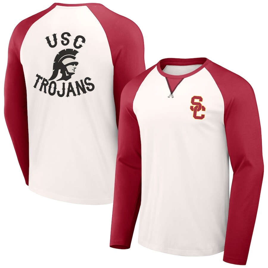 

Футболка с длинным рукавом Darius Rucker Collection by Fanatics Usc Trojans, кремовый