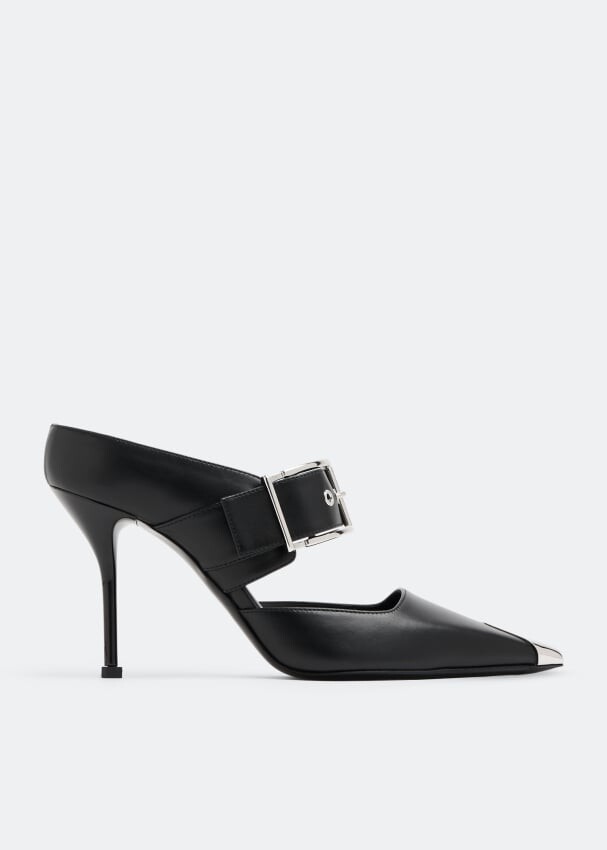 

Мюли Alexander Mcqueen Punk Buckle, черный