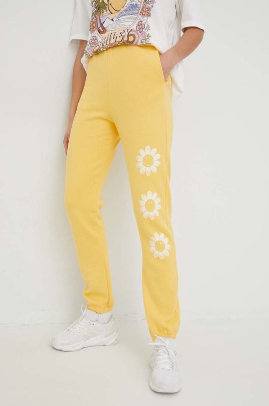 цена Спортивные брюки X SMILEY из хлопка Billabong, желтый
