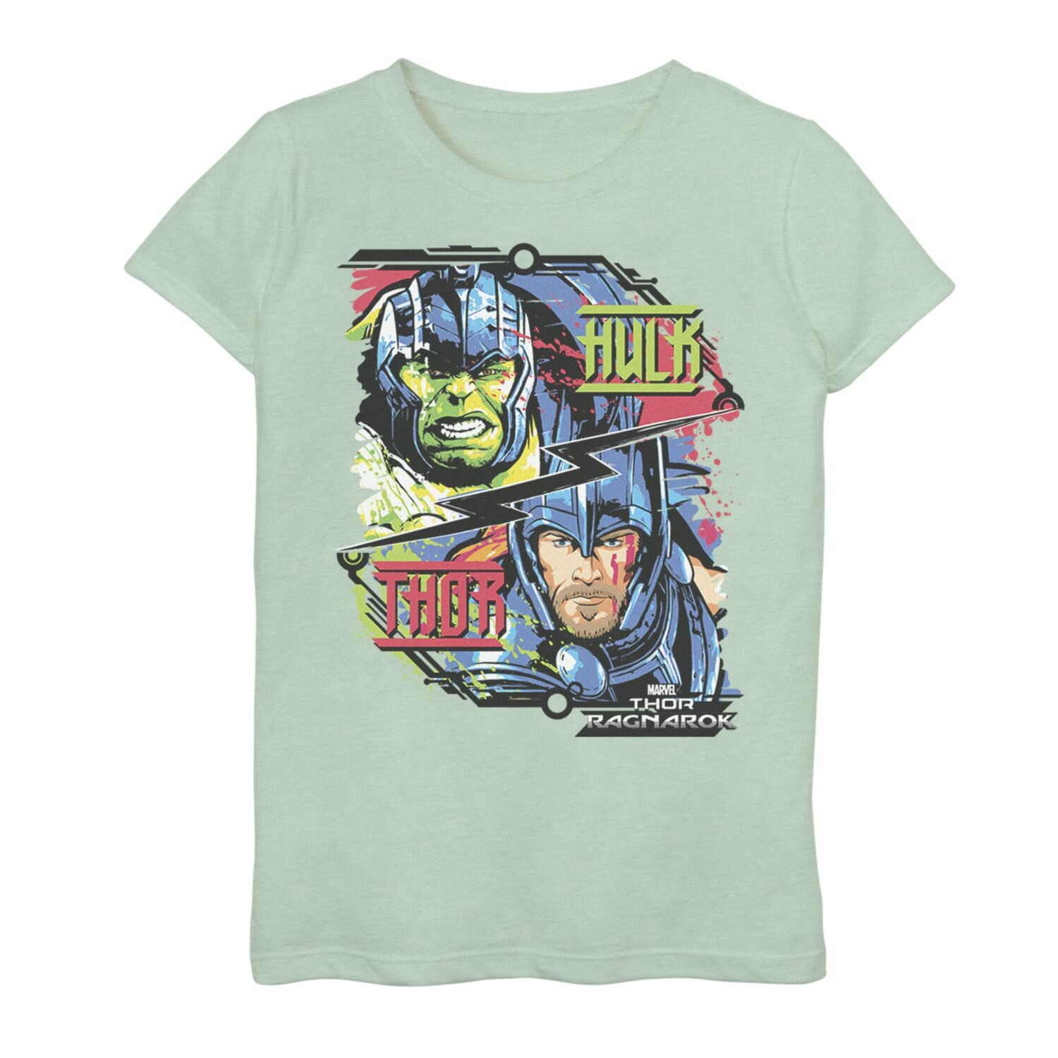 

Футболка с рисунком Marvel Thor Ragnarok Hulk Champ vs God of Thunder для девочек 7–16 лет Marvel
