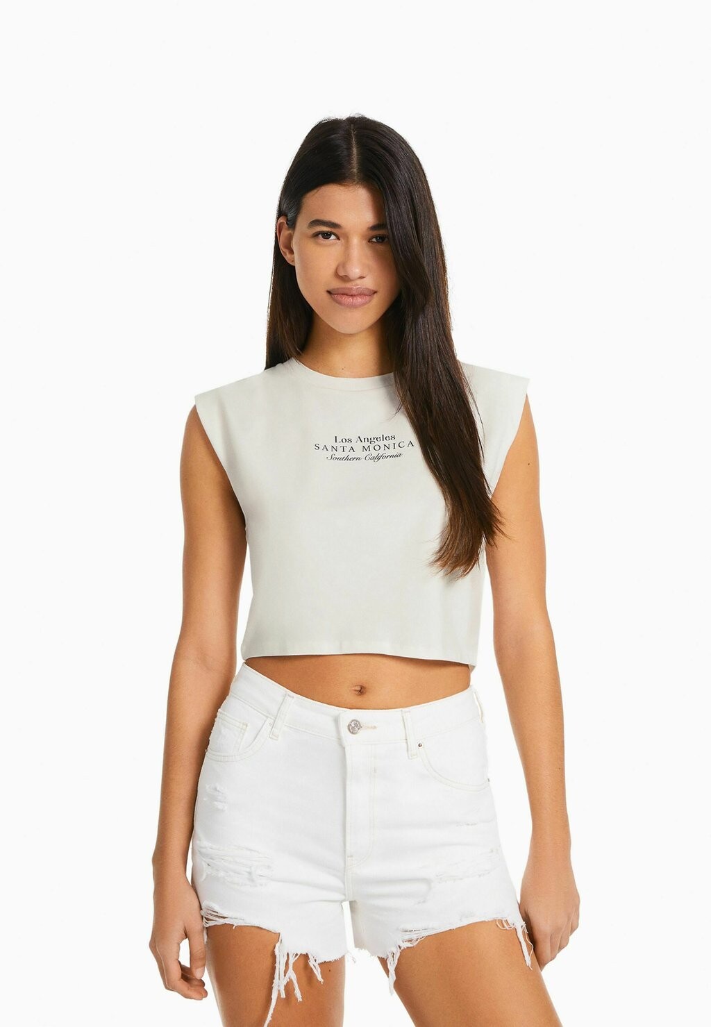 

Топ Bershka, белый