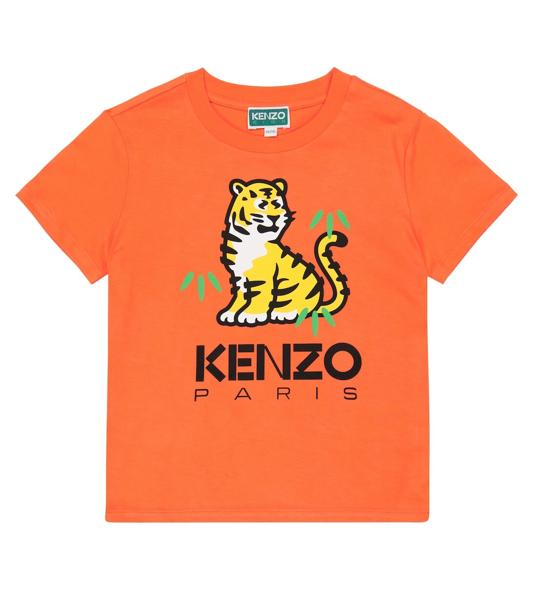 

Футболка из хлопкового джерси с принтом Kenzo, оранжевый