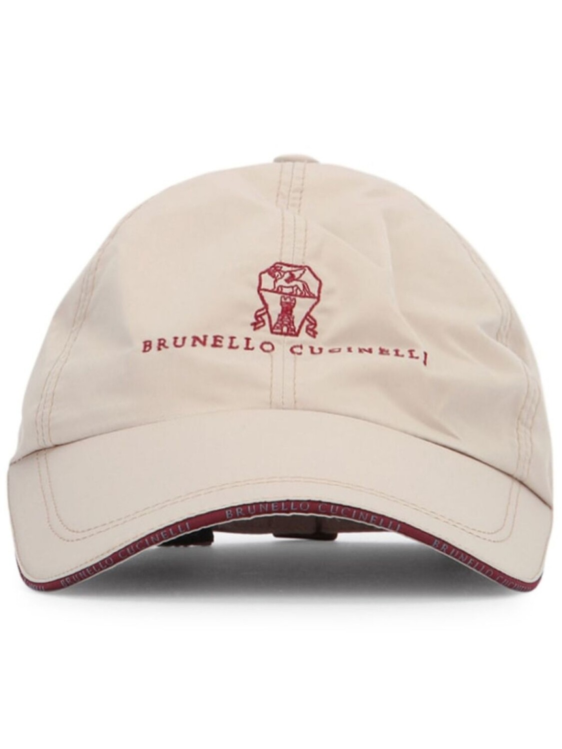 

Кепка с вышитым логотипом Brunello Cucinelli, нейтральный цвет