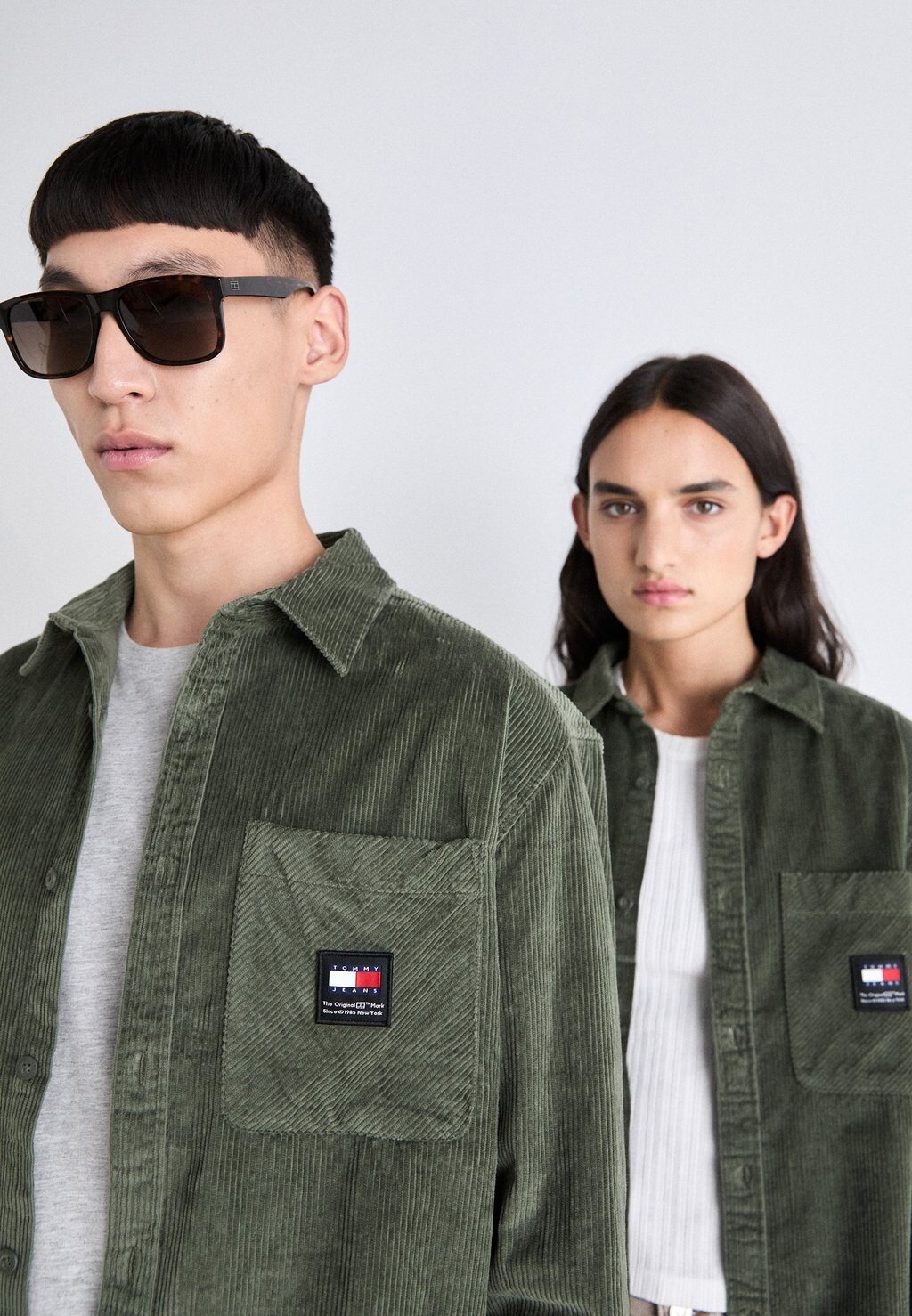 

Блузка на пуговицах UNISEX Tommy Hilfiger, темно-зеленый