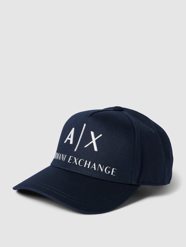 

Бейсболка с пришитой этикеткой ARMANI EXCHANGE, темно-синий