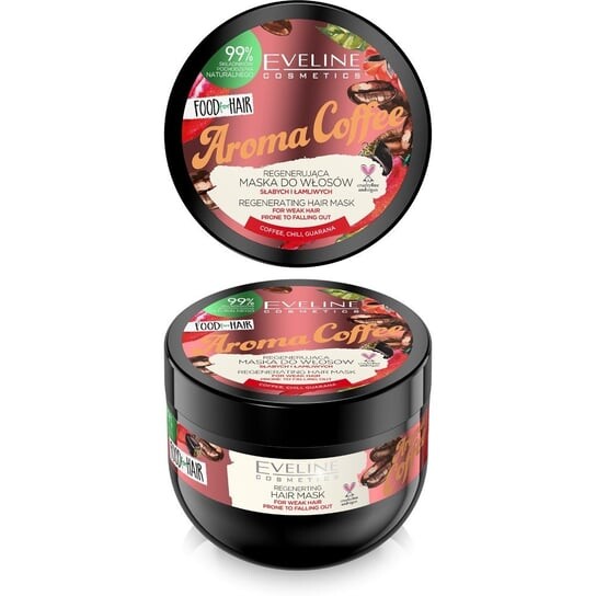 

Маска для слабых и ломких волос - регенерация и укрепление, 500 мл Eveline Cosmetics, Food for Hair Aroma Coffee