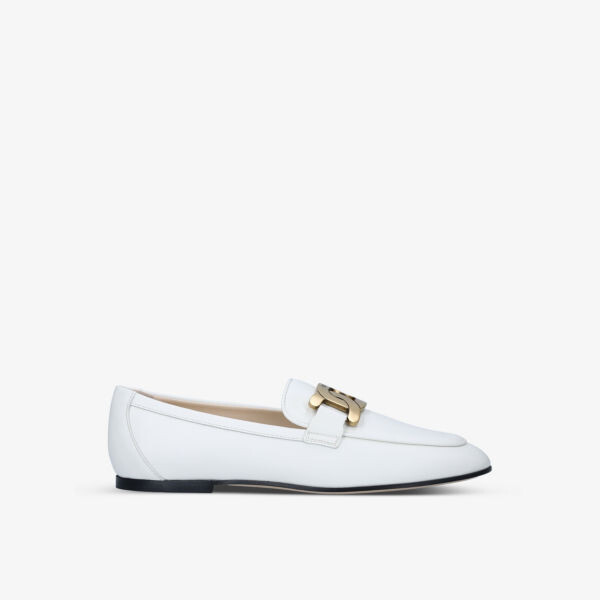 

Кожаные лоферы Kate с трензелем Tods, белый