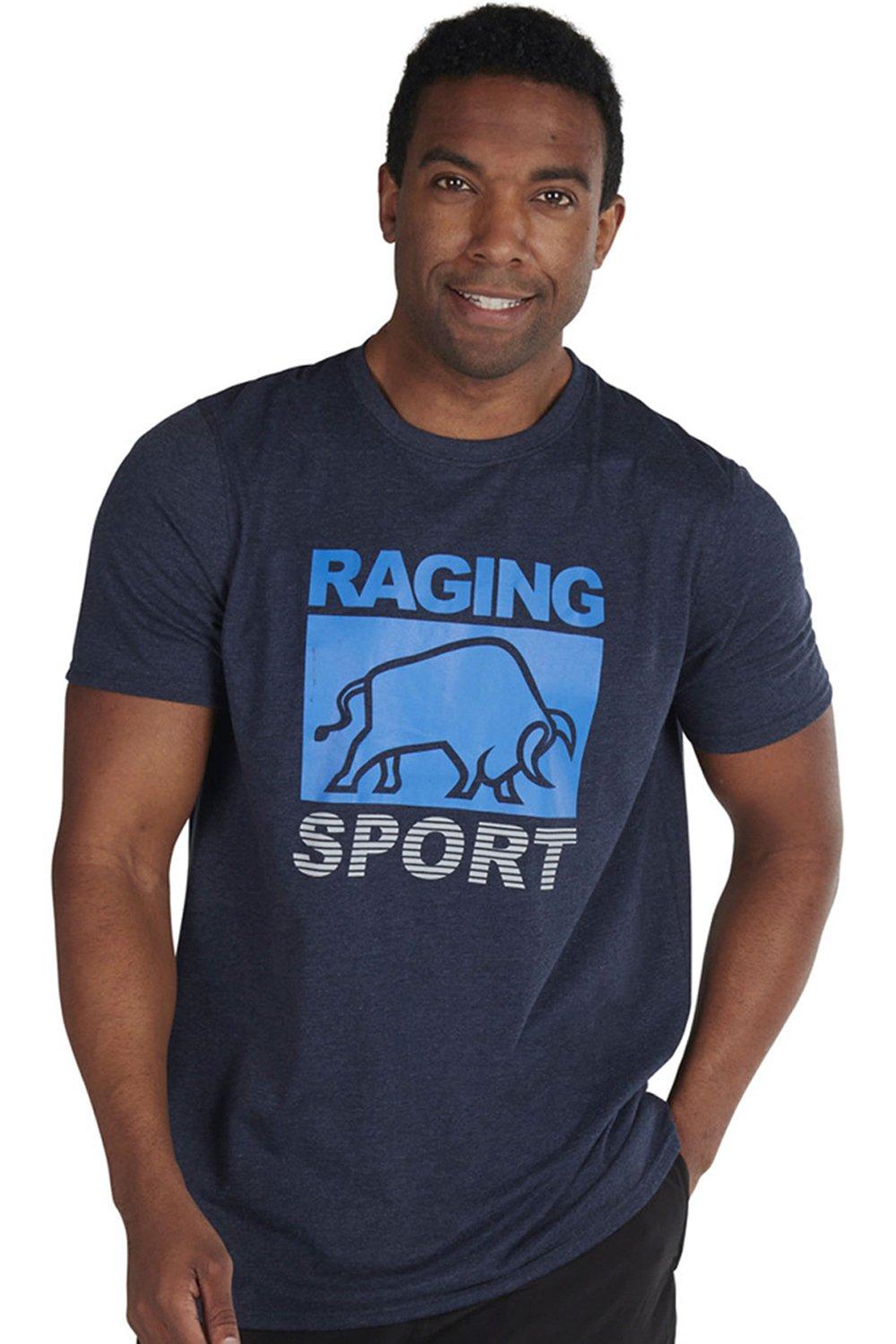 Повседневная футболка Raging Bull, темно-синий силиконовый чехол с принтом bull shit для honor 9a хонор 9а