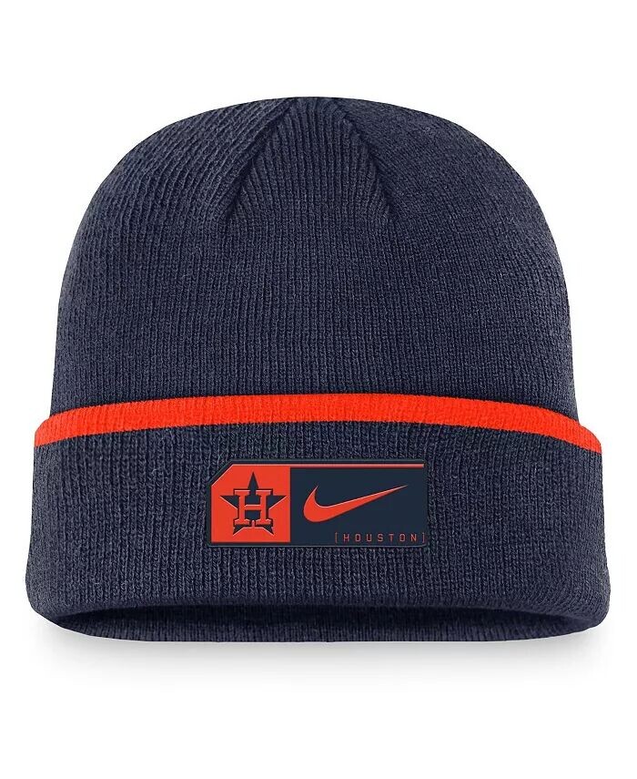 

Мужская темно-синяя вязаная шапка с манжетами Houston Astros Terra Nike, синий