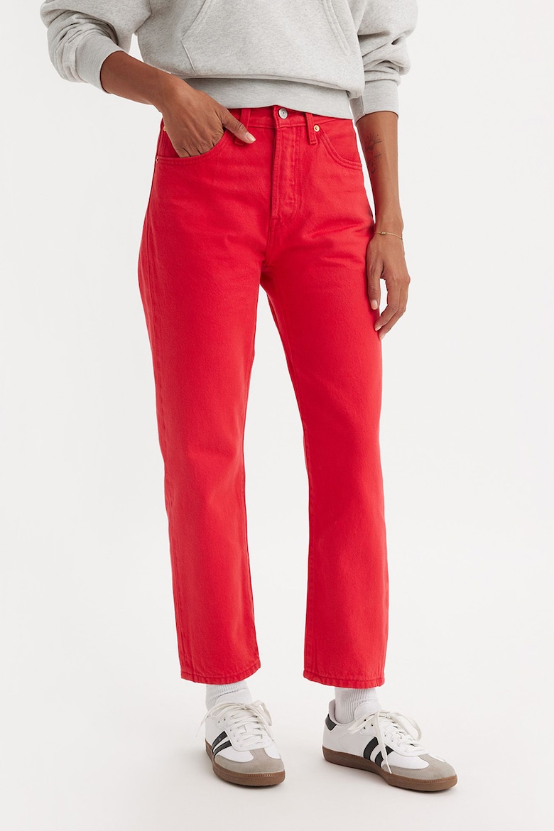 Прямые джинсы 501 выше щиколотки Levi'S, красный прямые джинсы 501 выше щиколотки levi s черный