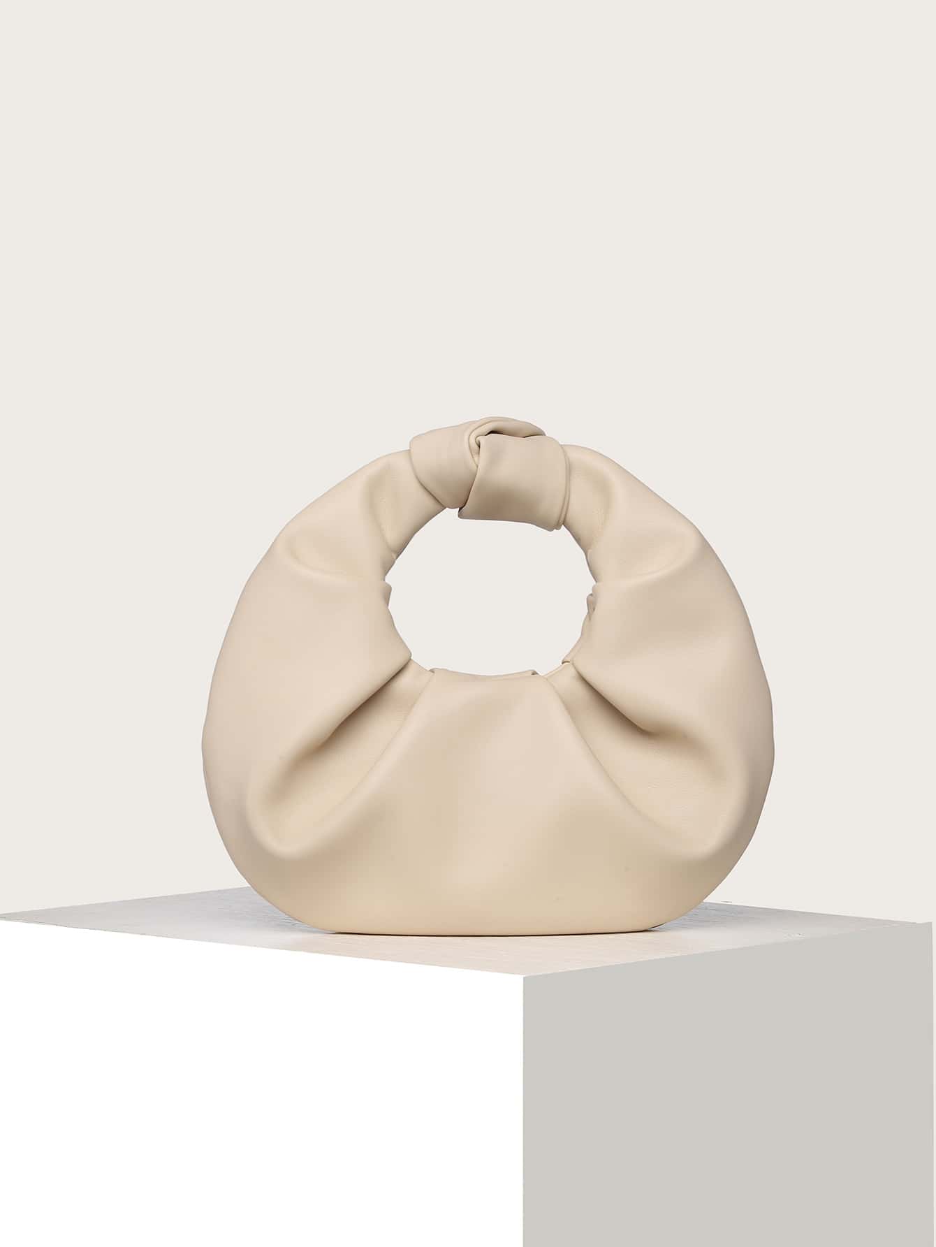 Водонепроницаемая Легкая деловая повседневная минималистичная сумка с рюшами для девочек-подростков, абрикос фото
