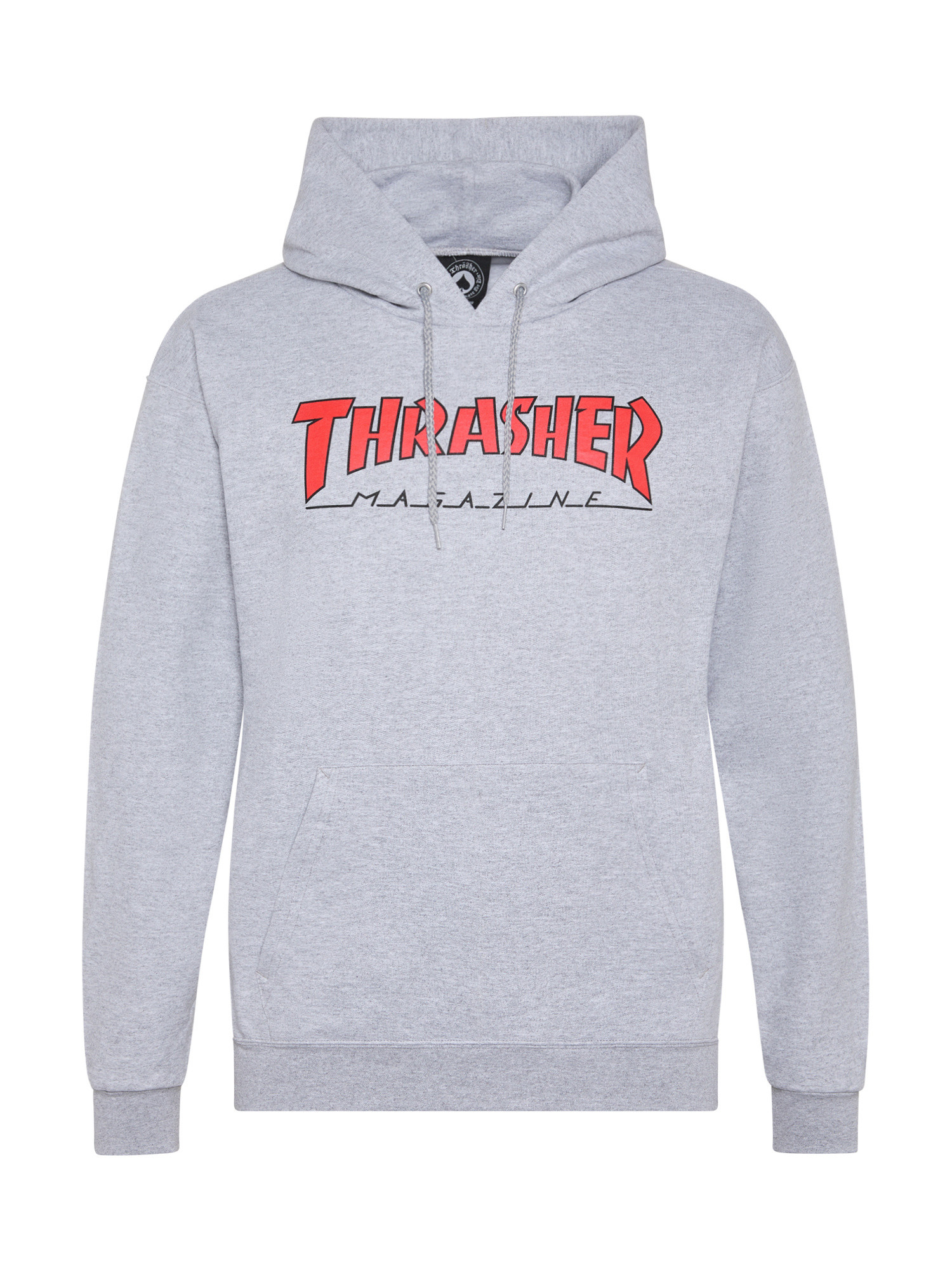 Thrasher худи с контурным логотипом, серый