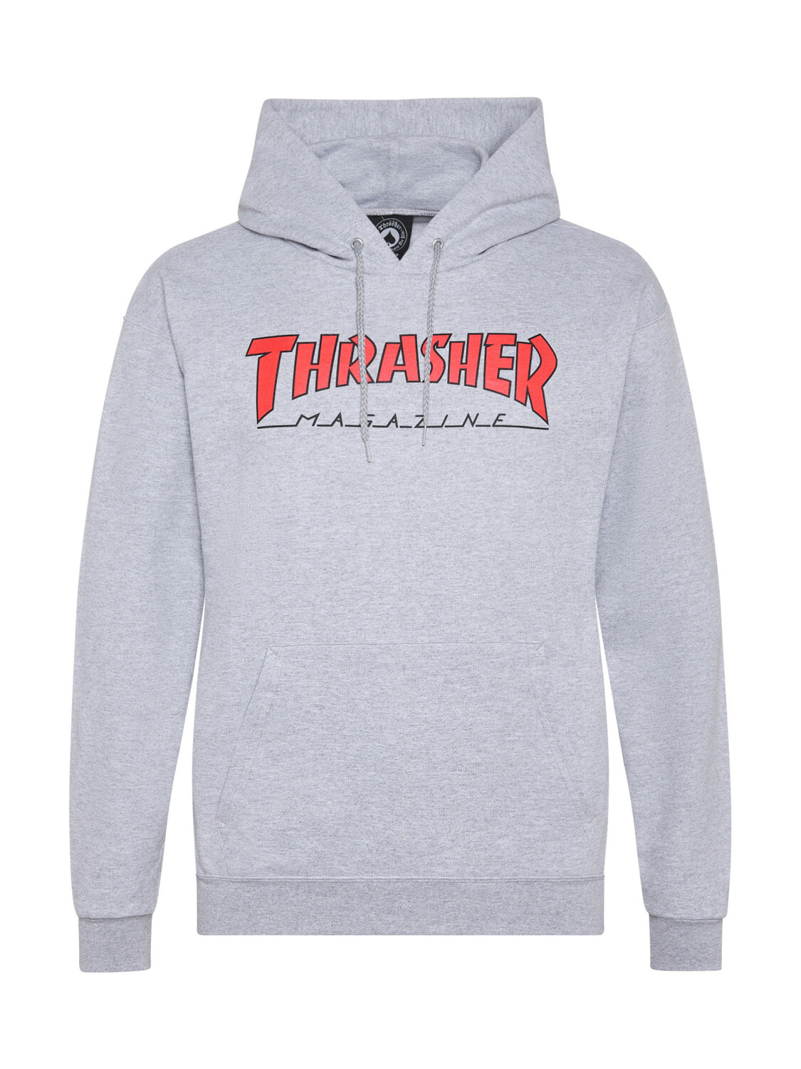 Thrasher худи с контурным логотипом, серый