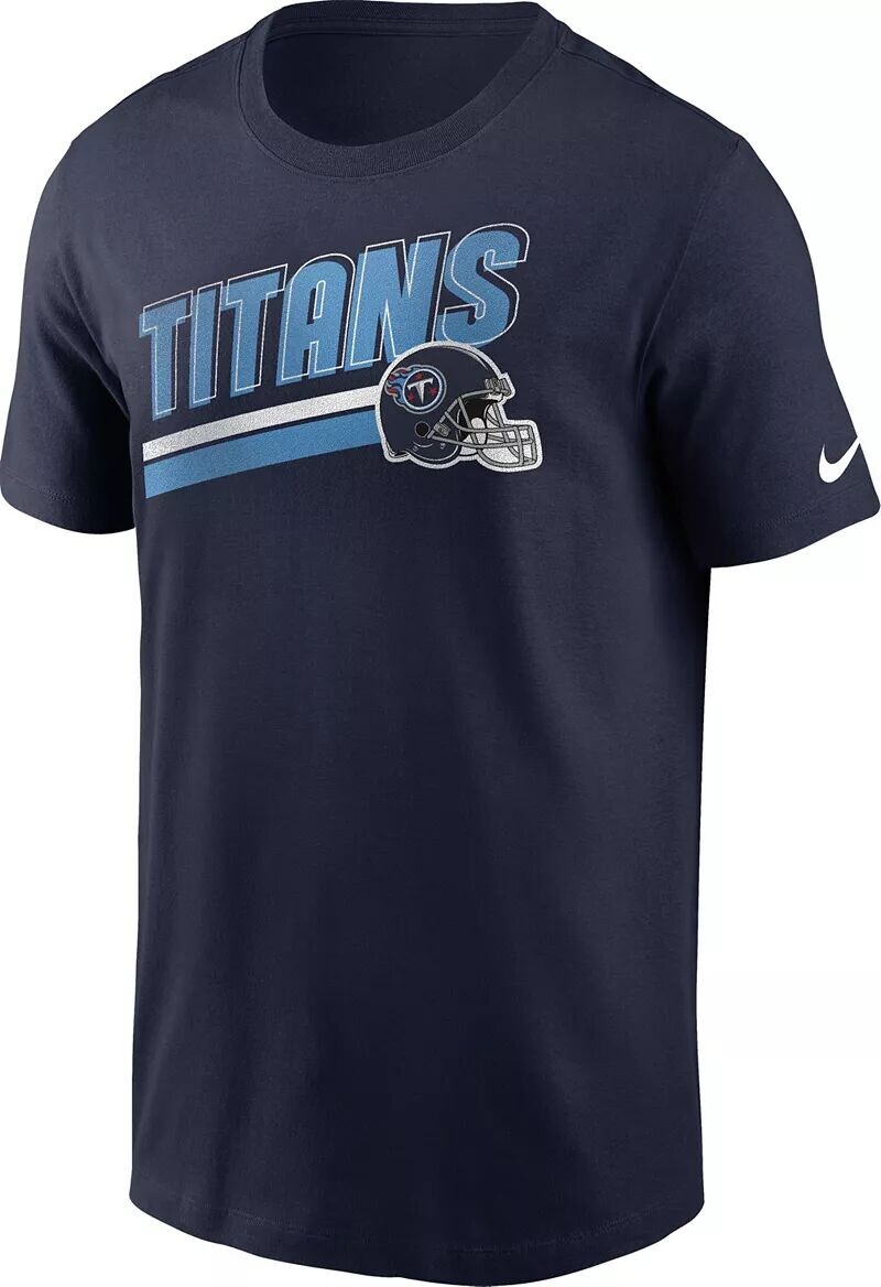 

Мужская темно-синяя футболка Nike Tennessee Titans Blitz Helmet