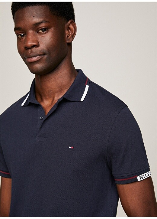 

Синяя мужская футболка-поло Tommy Hilfiger, Синий