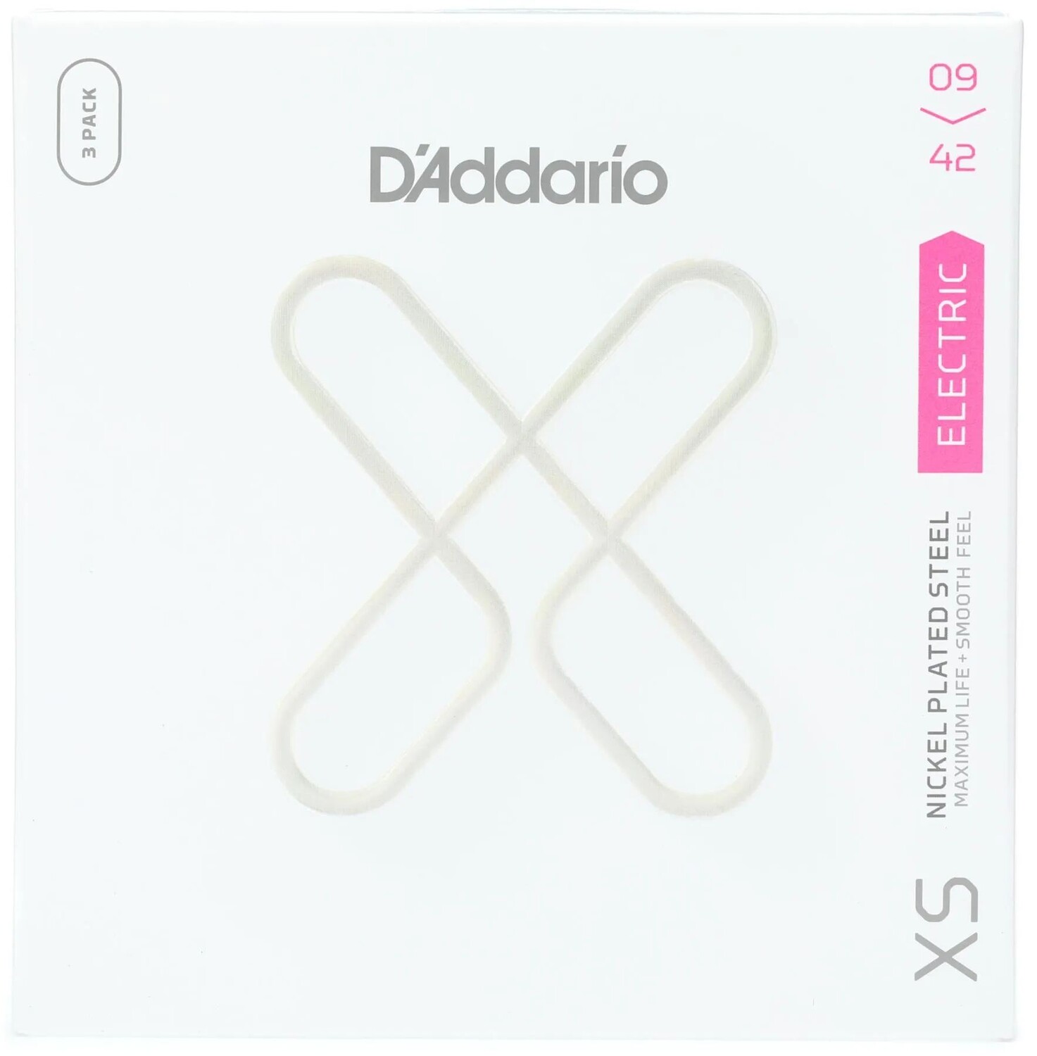 

D'Addario XSE0942 Струны для электрогитары со стальным никелированным покрытием - .009-.042, сверхлегкие (3 шт.)