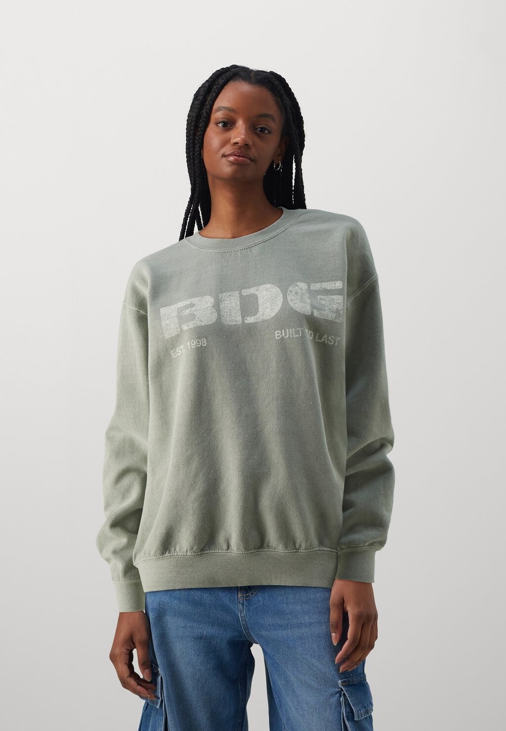 

Толстовка STENCIL BDG Urban Outfitters, цвет sage