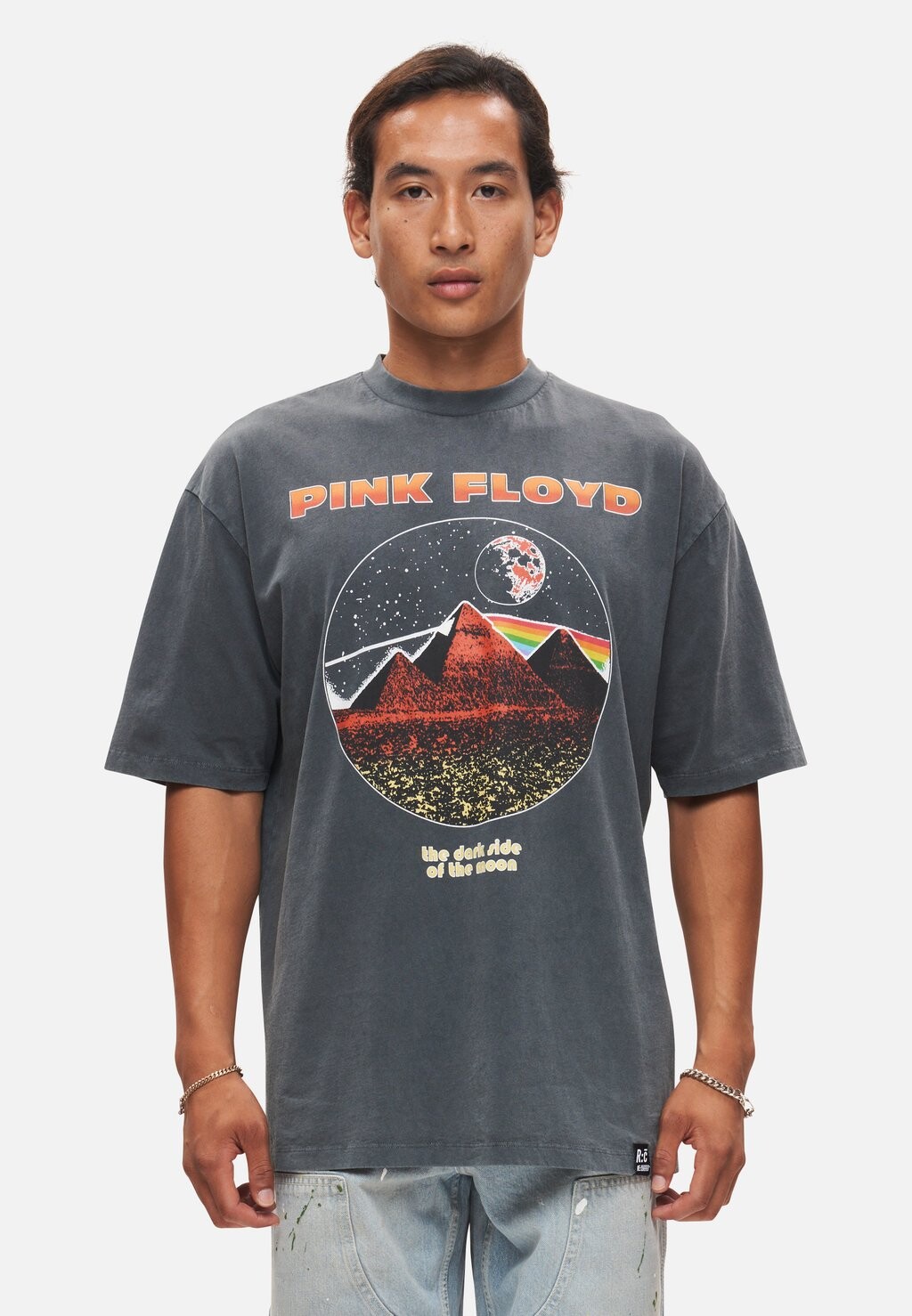 

Футболка с принтом FLOYD PYRAMID DARK SIDE OF THE MOON Re:Covered, цвет washed black