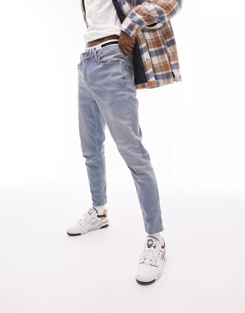 Светлые зауженные джинсы Topman джинсы reserved светлые 42 размер
