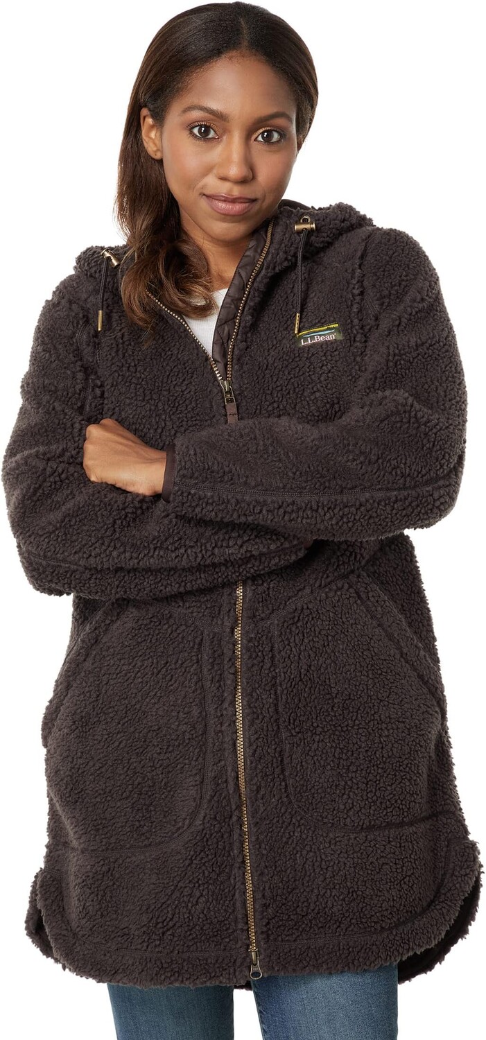 

Куртка Mountain Pile Fleece Coat L.L.Bean, цвет Black Coffee