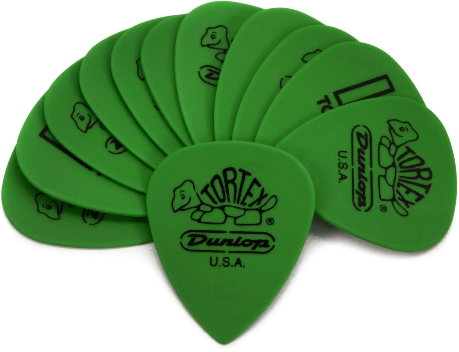 

Медиаторы для гитары Dunlop Tortex TIII — 0,88 мм, зеленые (12 шт. в упаковке)
