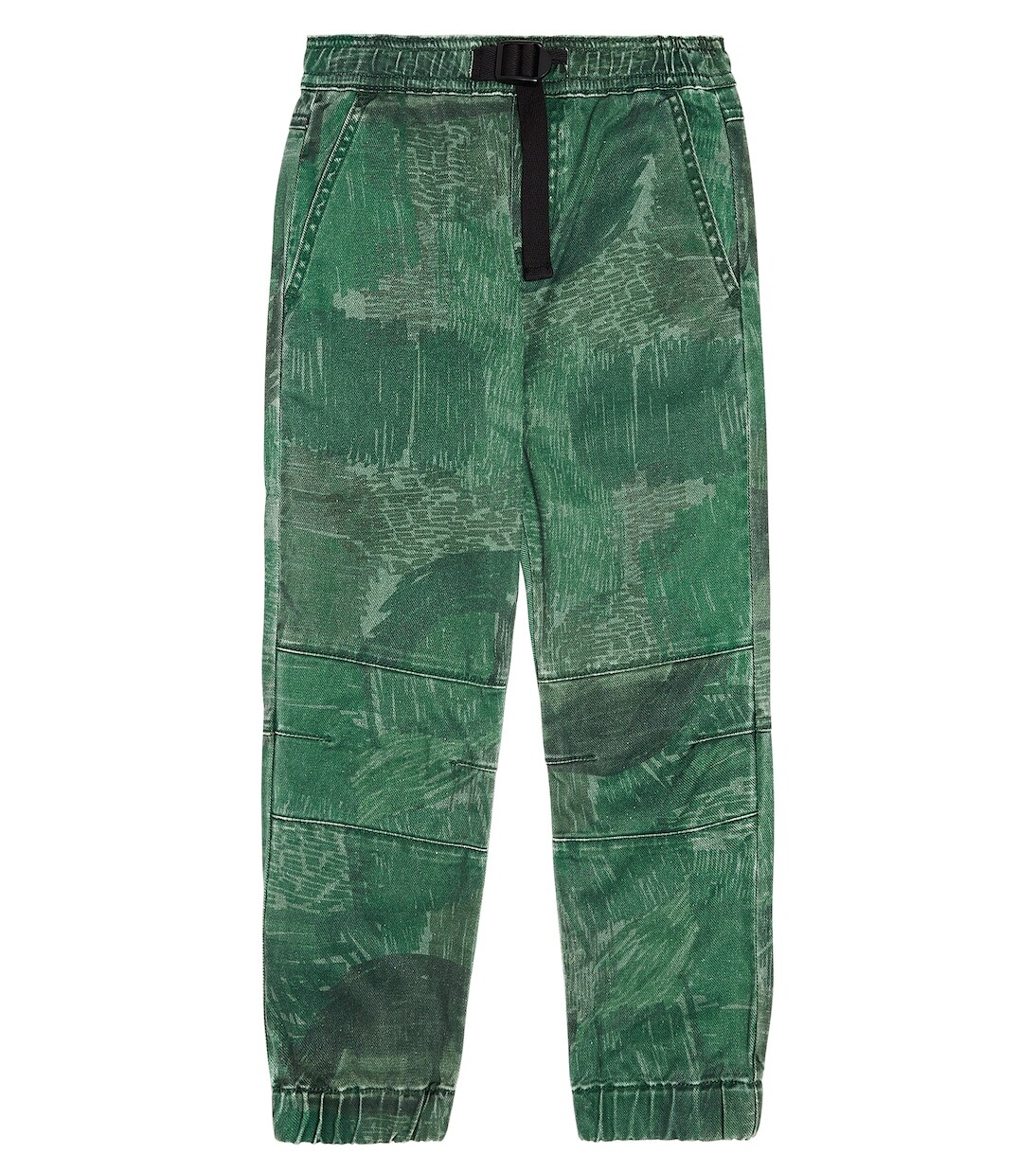 

Брюки из хлопковой парусины с принтом Stella Mccartney Kids, зеленый