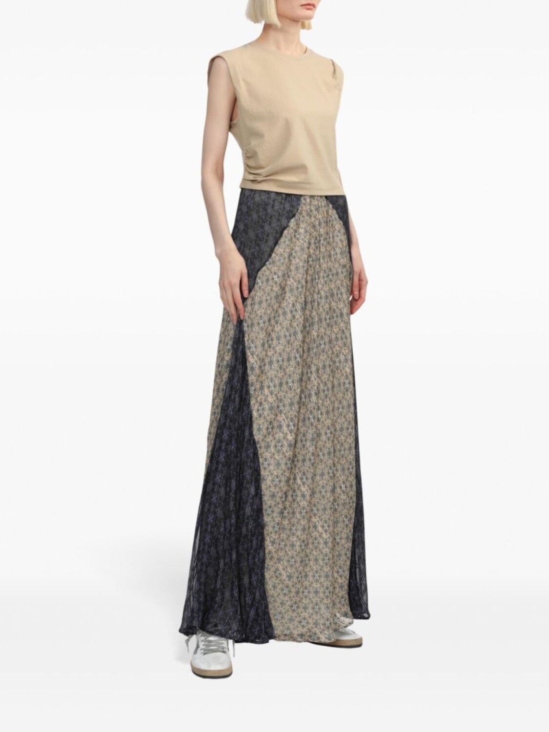 

Rag & bone юбка макси Delancy, нейтральный цвет