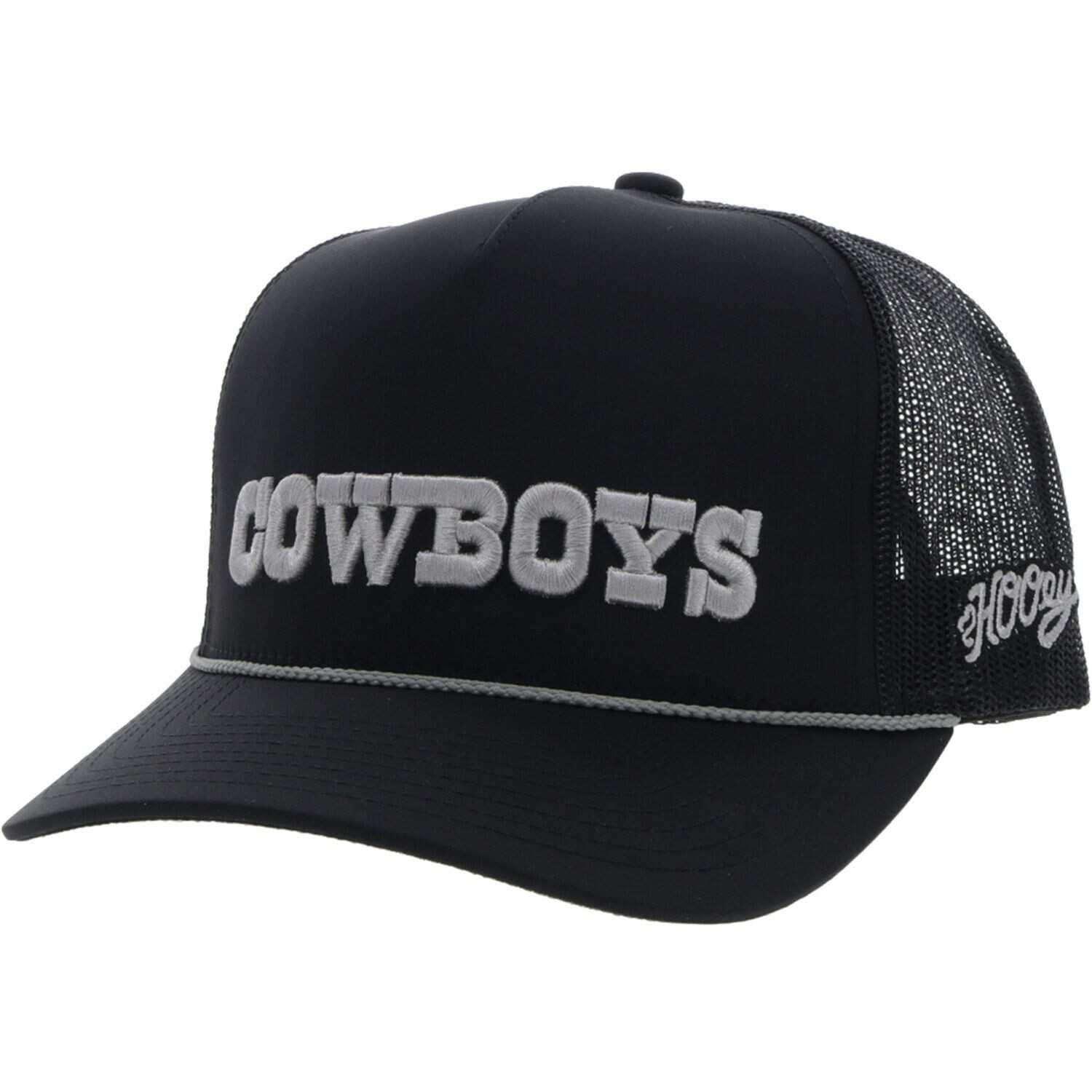 

Мужская черная кепка HOOey Dallas Cowboys с надписью Rope Trucker Hat