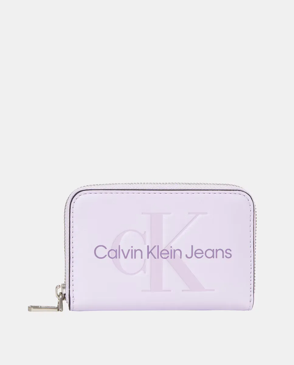 

Кошелек на молнии с RFID Calvin Klein, сиреневый