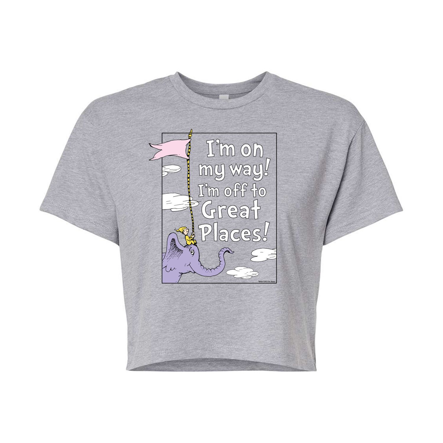 Укороченная футболка Dr. Seuss Great Places для юниоров Licensed Character