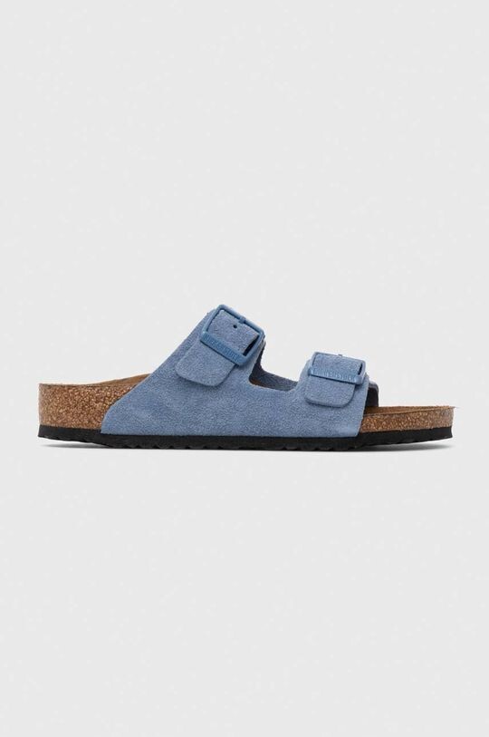 

Birkenstock Детские замшевые тапочки Arizona Kids VL, синий
