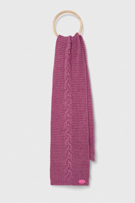 Шарф из смесовой шерсти Guess, фиолетовый шарф из смесовой шерсти guess розовый