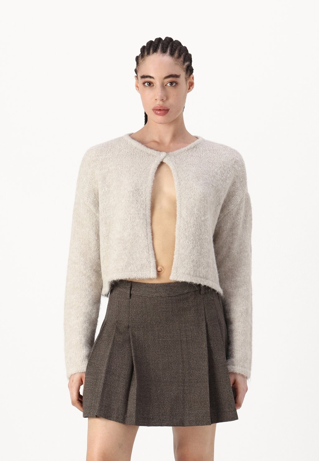 

Кардиган PCRUNO CARDIGAN Pieces, светло-серый
