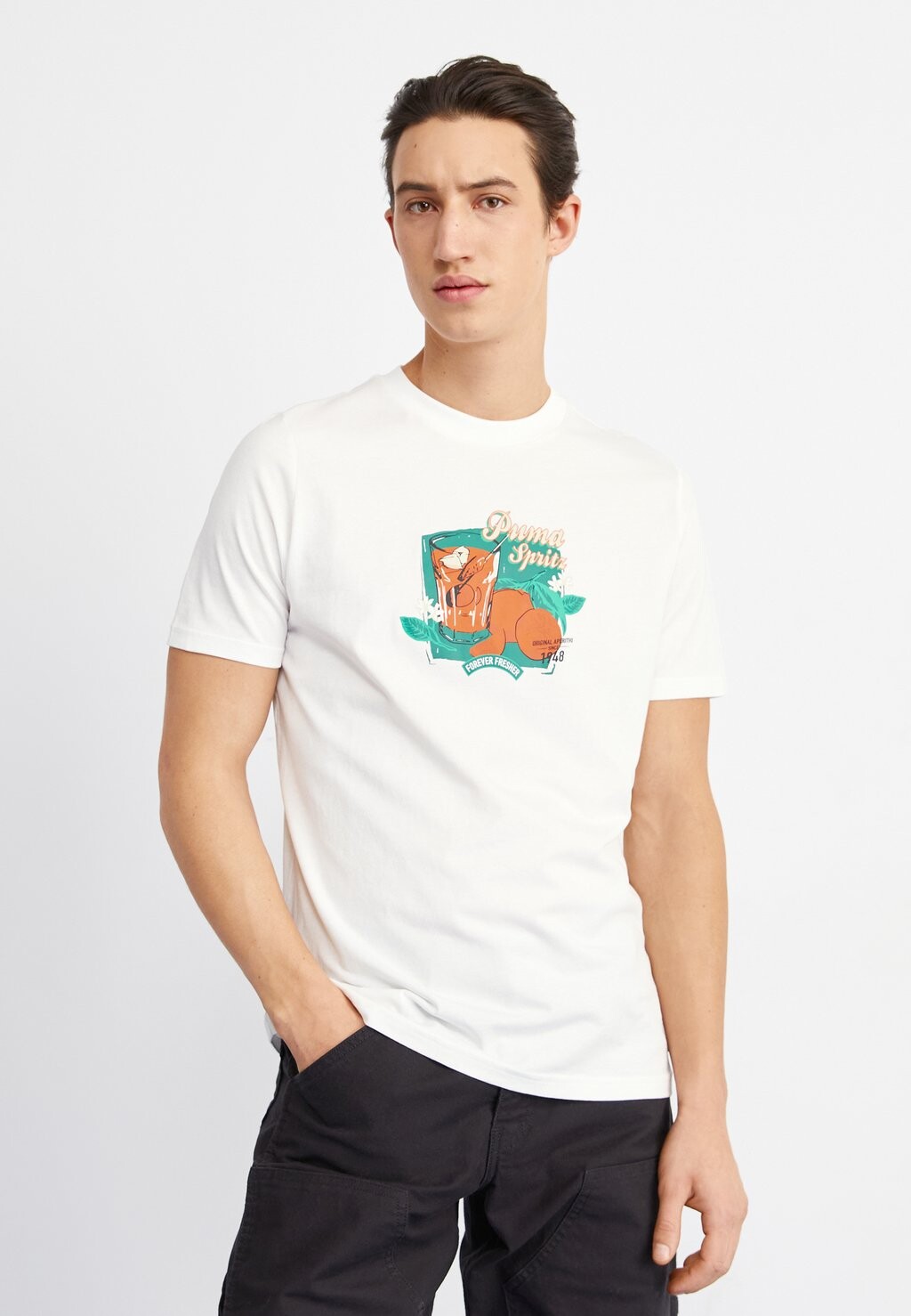 

Футболка с принтом Graphics Spritz Puma, белый