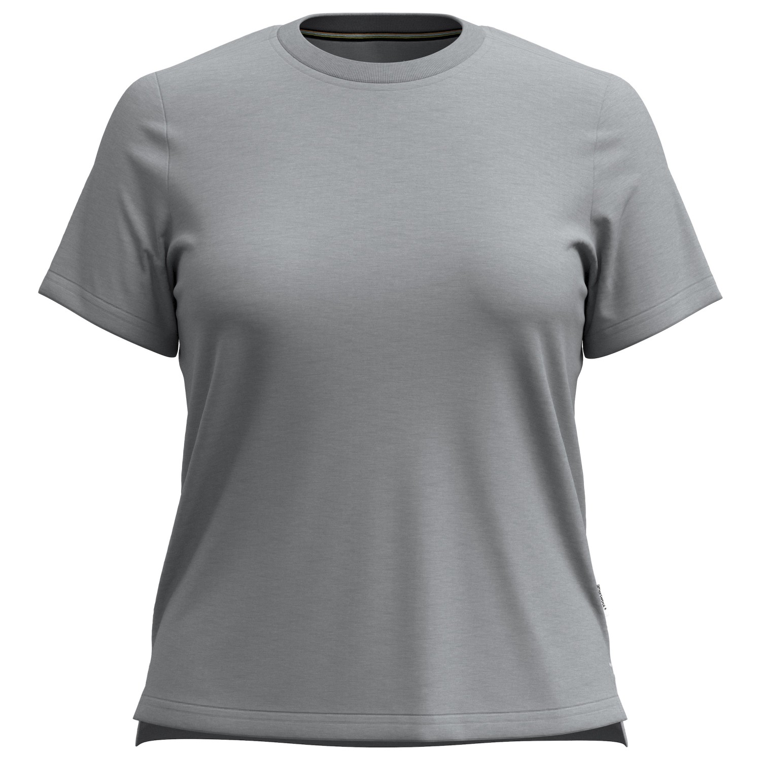 Рубашка из мериноса Smartwool Women's Perfect Crew Tee, цвет Light Gray Heather