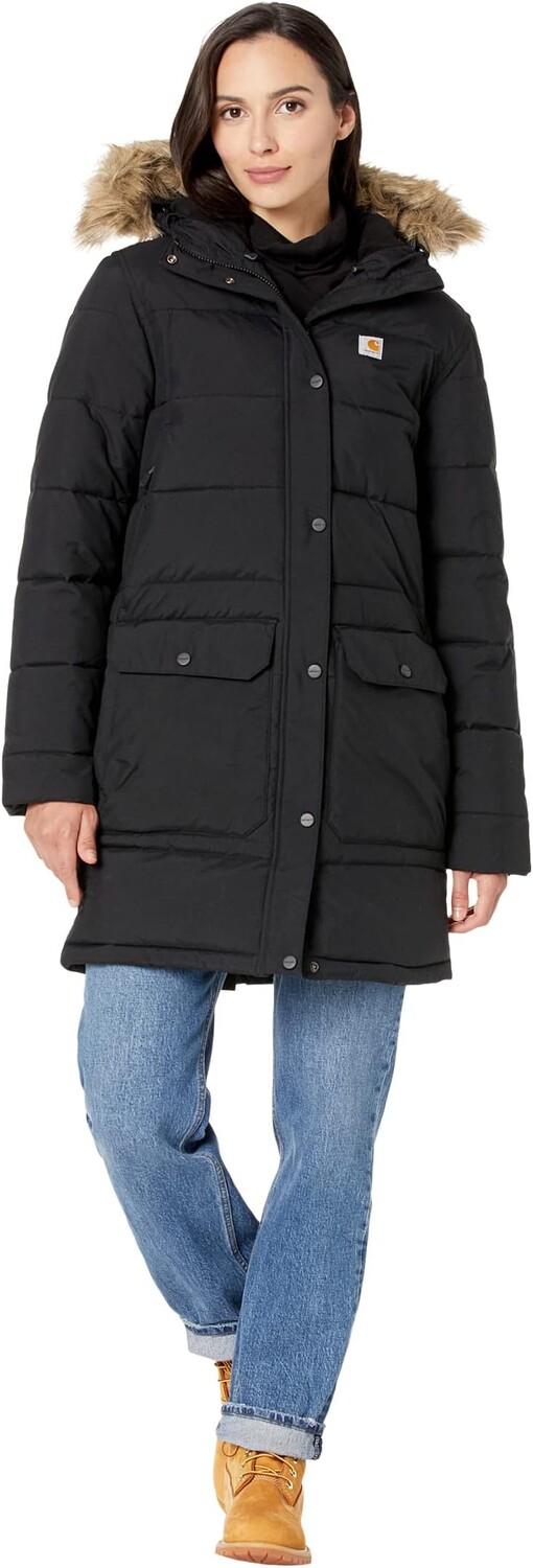 

Пальто средней плотности свободного кроя Carhartt, черный