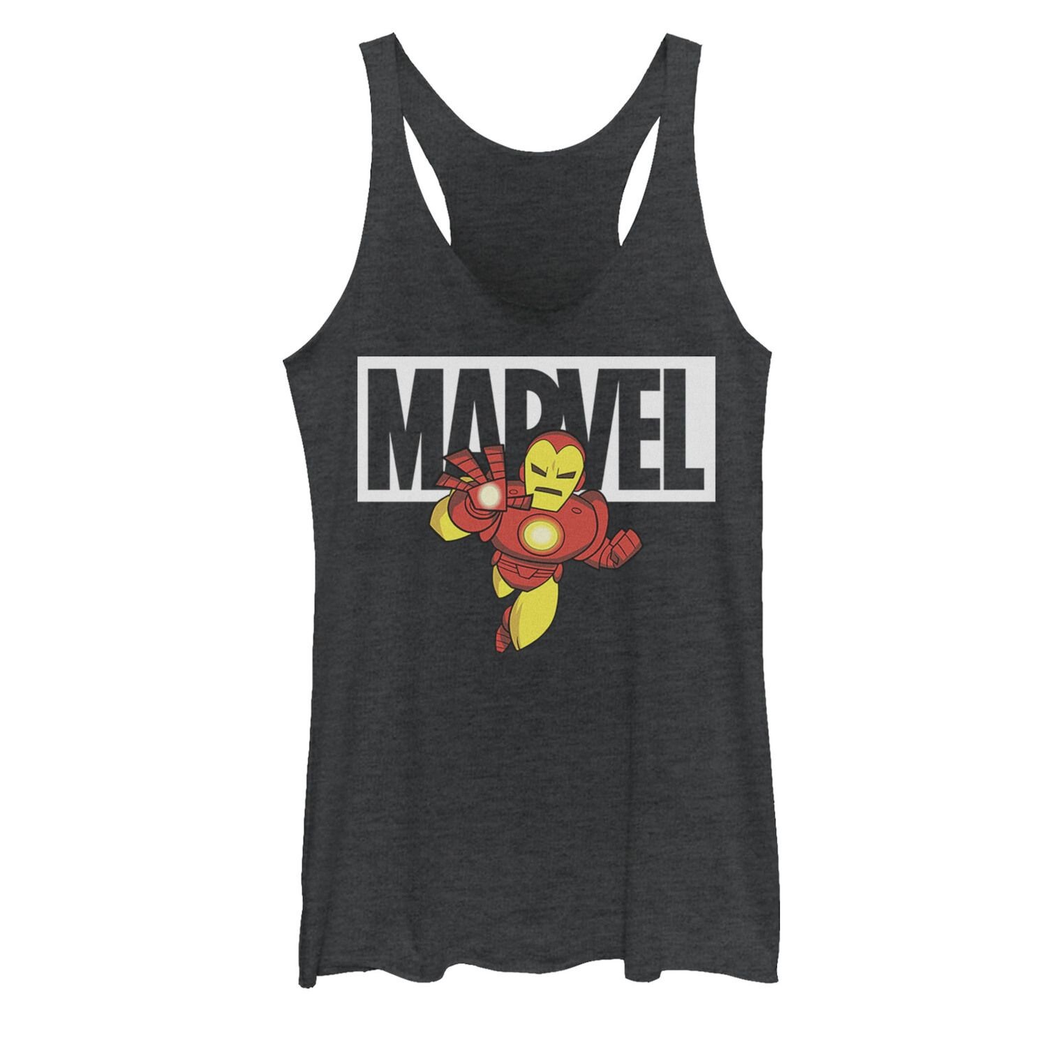 

Детская майка с летающим логотипом Marvel Iron Man в стиле чиби Marvel