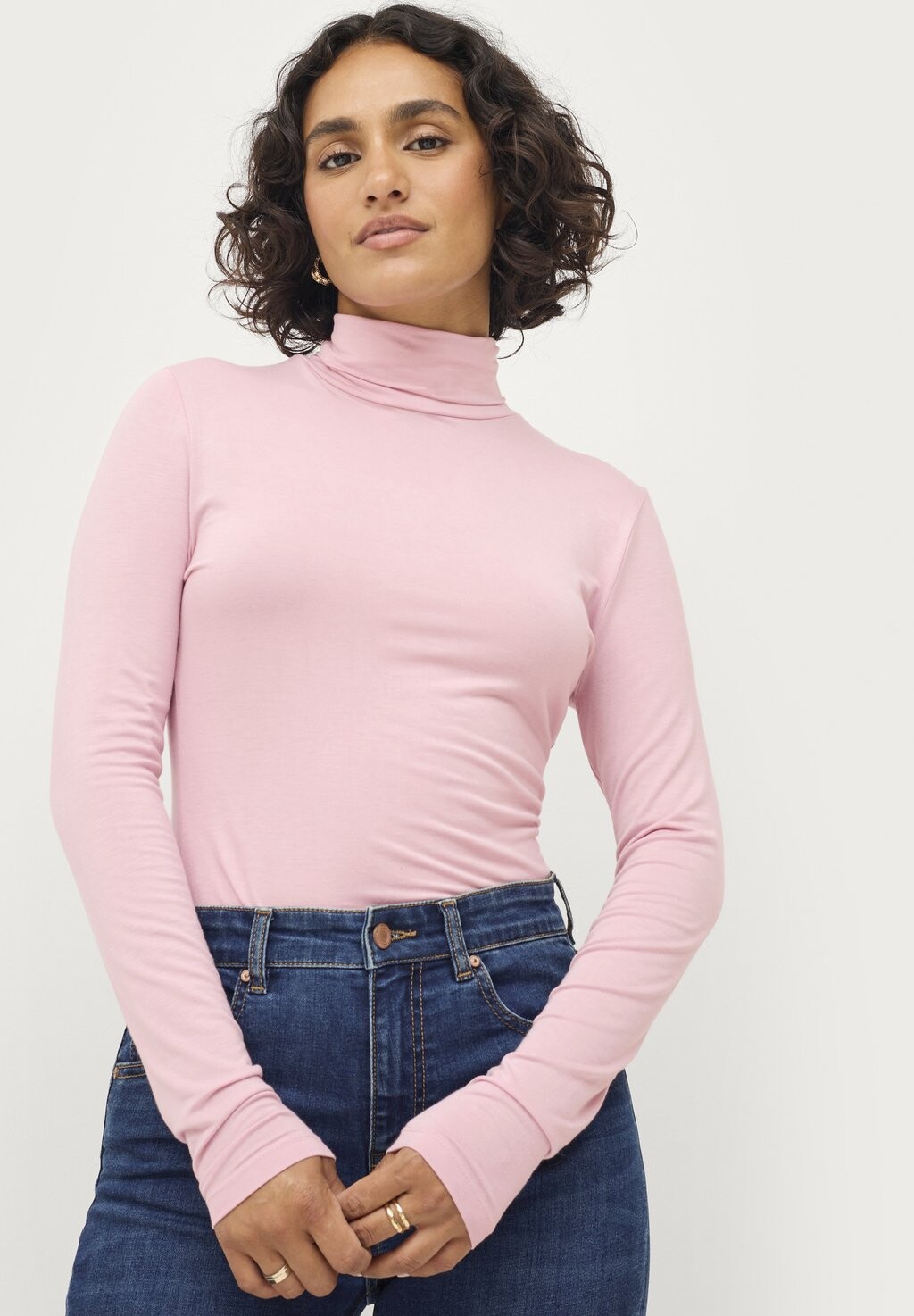 

Рубашка с длинным рукавом POLONECK TAMSIN Ellos Collection, цвет rosa