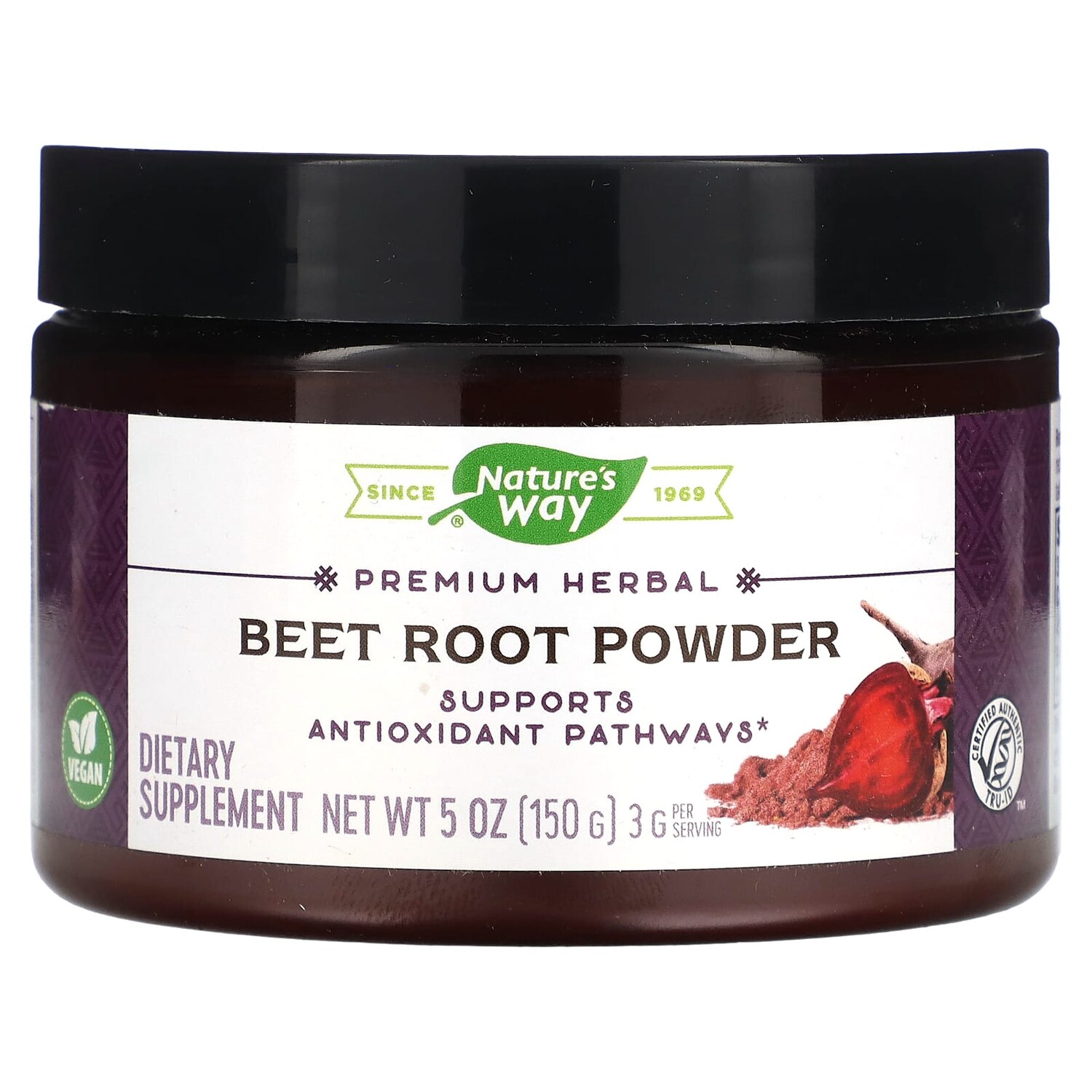 

Premium Herbal, порошок из свеклы, 150 г (5 унций), Nature's Way