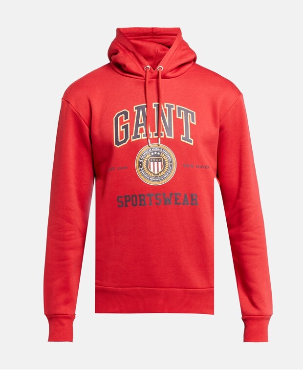 

Худи с капюшоном Gant, красный