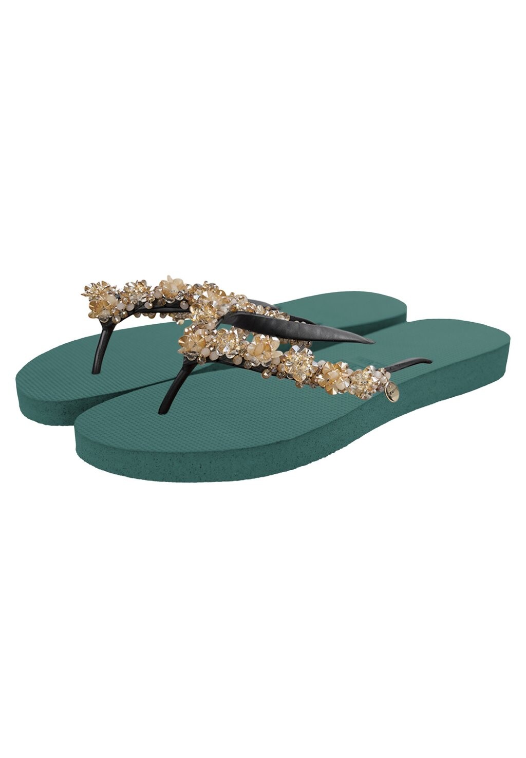 

Шлепанцы PRECIOUS BLOOM Uzurii, цвет forest green