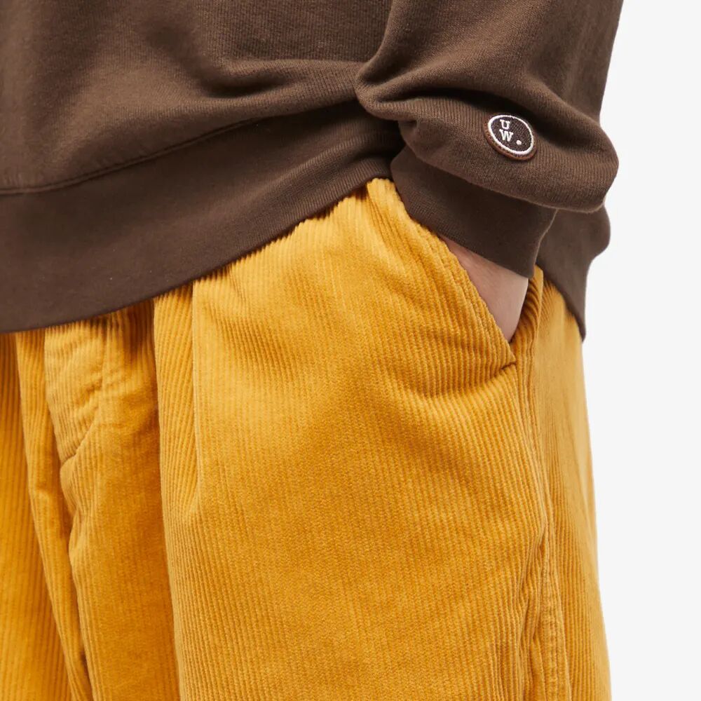 Universal Works Вельветовые спортивные брюки со складками, коричневый
