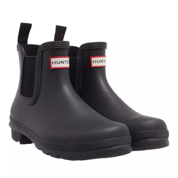 

Ботинки original chelsea hunter tri colour logo backstrap Hunter, черный