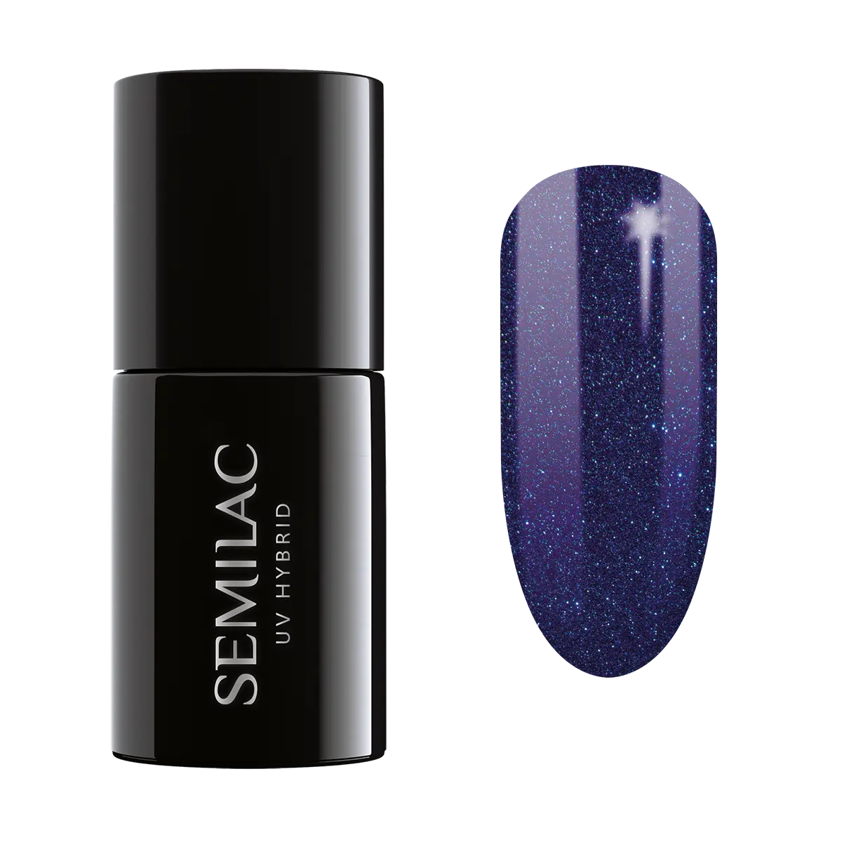 

Гибридный лак для ногтей 087 Semilac Glitter, 7 мл