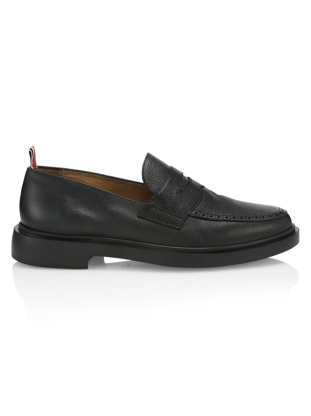 

Кожаные пенни-лоферы Thom Browne, черный